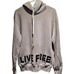 Comme des Garcons Homme Deux Grey Live Free Hoodie size M